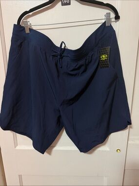 Athletic Works Navy Blue Performance Drawstring Shorts